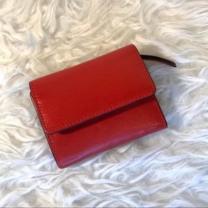 NWT Red Leather Wallet by G. H. Bass